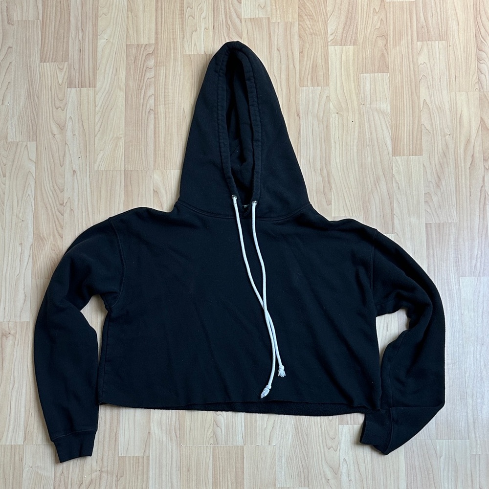 Wild Fable Black Hoodie with Green Tag
